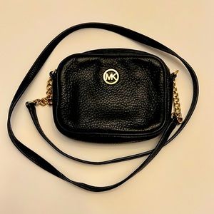 Michael Kors Fulton Leather small crossbody bag.